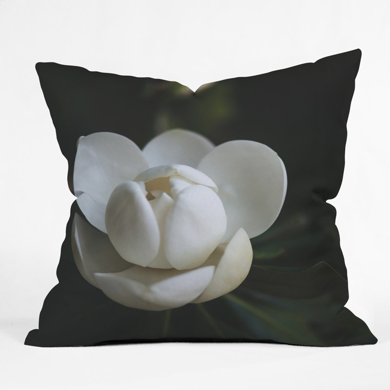 Coussin décoratif en acier magnolia catherine mcdonald, 18 po x 18 po
