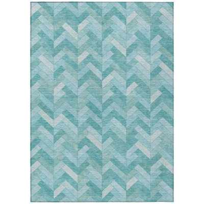 Machine Washable Indoor/Outdoor Matteson ACN2297 Geometric Rug