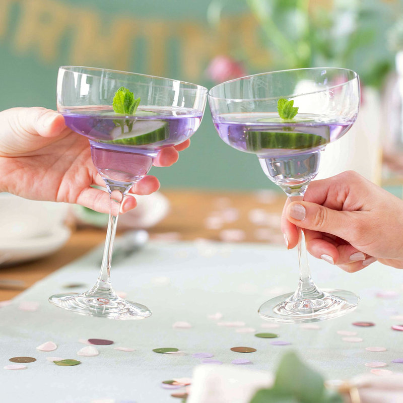 Purismo Set/2 11.25 oz Crystal Margarita Glasses