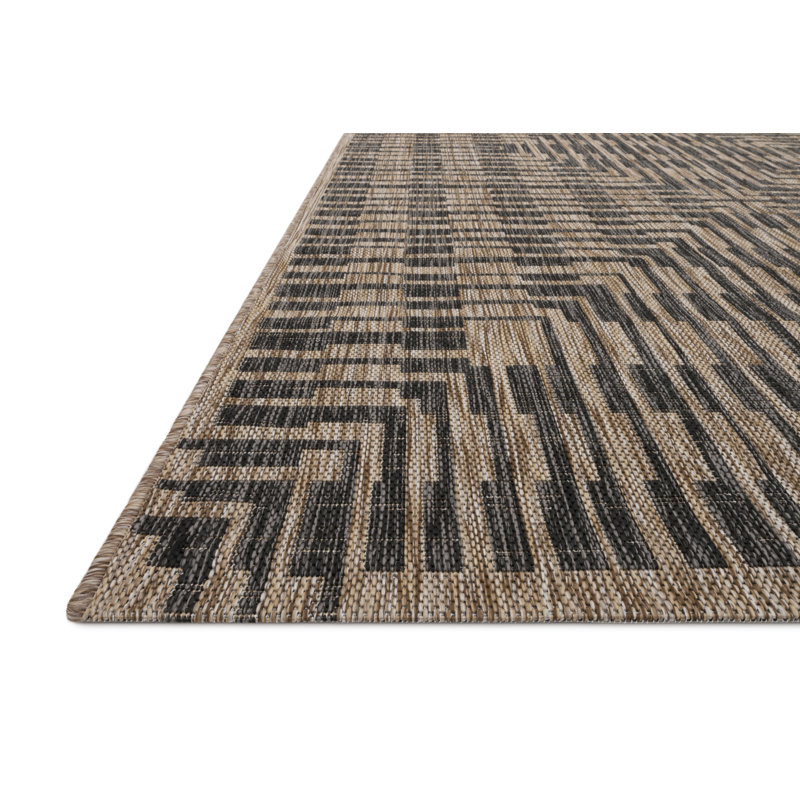 Tiza Geometric Machine Woven Indoor / Outdoor Rug , Rectangle 2'2" x 3'9"