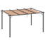 Auvent extérieur rétractable pour pergola, pergola de patio en aluminium