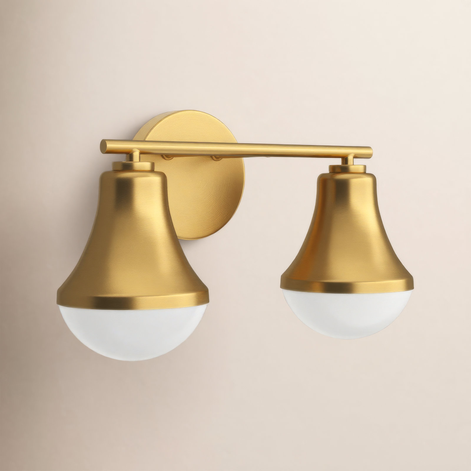 Capulet Bathroom Vanity Light, Lacquered Brass