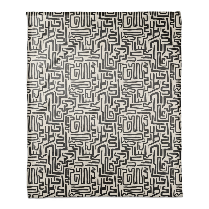 Jeté en polaire Ayah Maze Lines