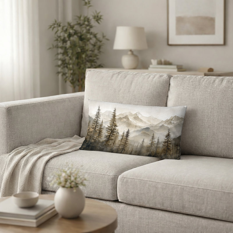 Coussin décoratif Timber and Peaks, H 12 po x l 20 po