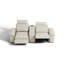Canapé inclinable électrique 2 places en chenille avec repose-tête surdimensionné et modulaire Cloud-6825094