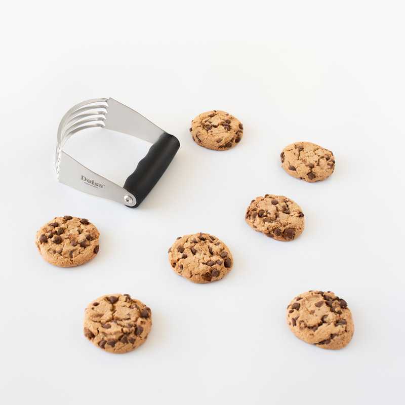 Deiss Pro Pastry Cutter - Stainless Steel Pastry Blender & Dough Cutter with Non-Slip Handle