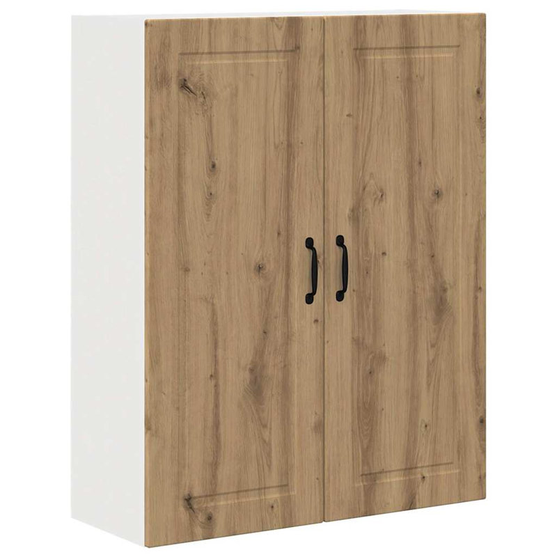 Vidaxl Kitchen Wall Cabinet High Gloss White 60 X 31 X 100 Cm, 100cm H x 80cm W x 31cm D, Artisan Oak