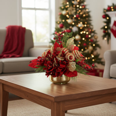 Woodside Festive Hydrangea Holiday Floral Arrangement