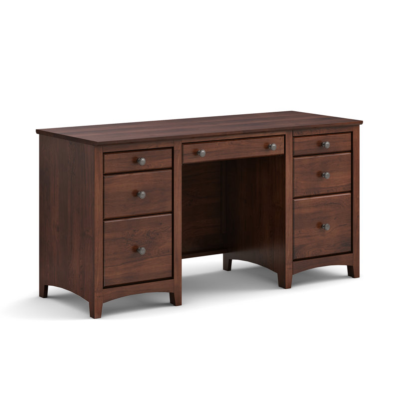 Crédence en bois massif Malani, Brown Mahogany