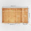 Mercia 17ft x 10ft Home Office Studio With Side Shed (28mm)