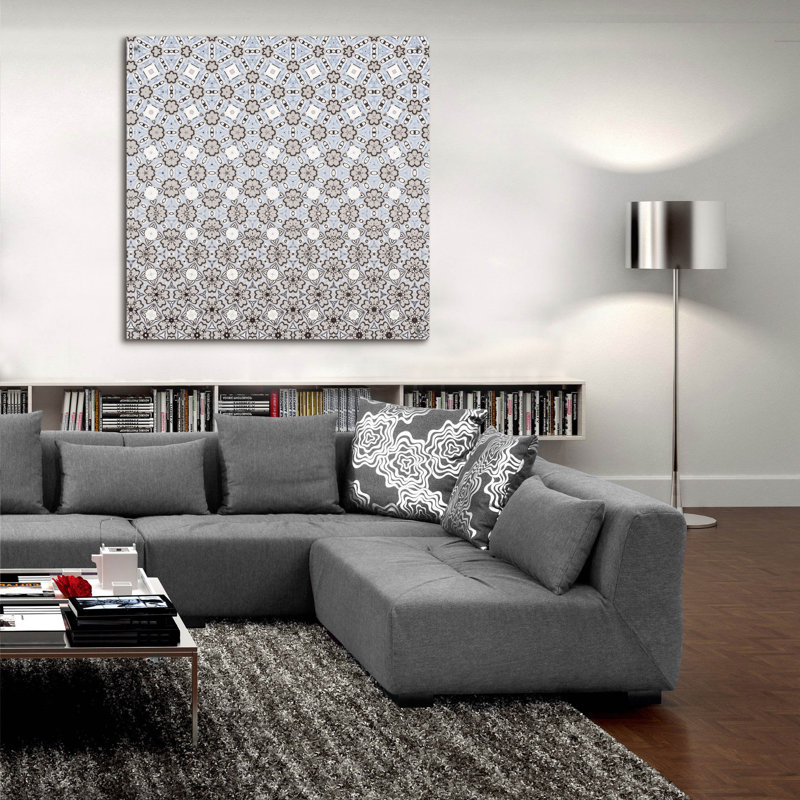  «Boho Transformation 2» par Laura Gibson, art mural en verre acrylique, 36 po x 36 po