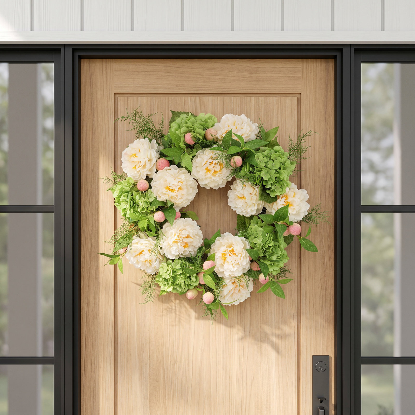 Addison 23" Peony Wreath