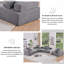 Structure spéciale pour canapé modulaire en U surdimensionné, canapé-lit convertible-106814028