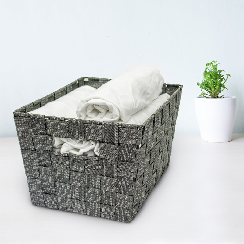 Ensemble de paniers en tissu, Gris