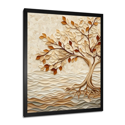 Autumn Woven Roots Colorful Banyan Tree - Tree Banyan Wall Art
