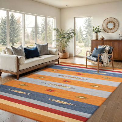 Anatolian Flatweave Cotton Geometric Indoor Rug