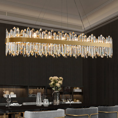 Angelys 32 - Light Dimmable Square / Rectangle Chandelier
