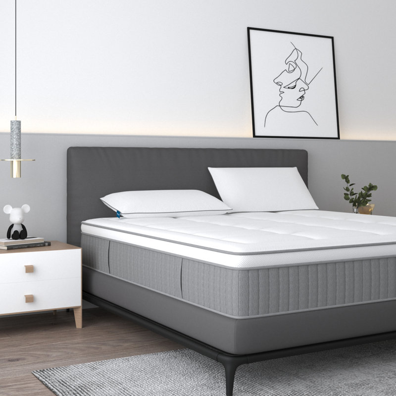 Matelas hybride moyen 10 po Nimley, Lit simple