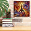  «Eiffel Tower, Paris Abstract» par Rey Klimt, art mural sur toile, 12 po x 12 po-1758841583