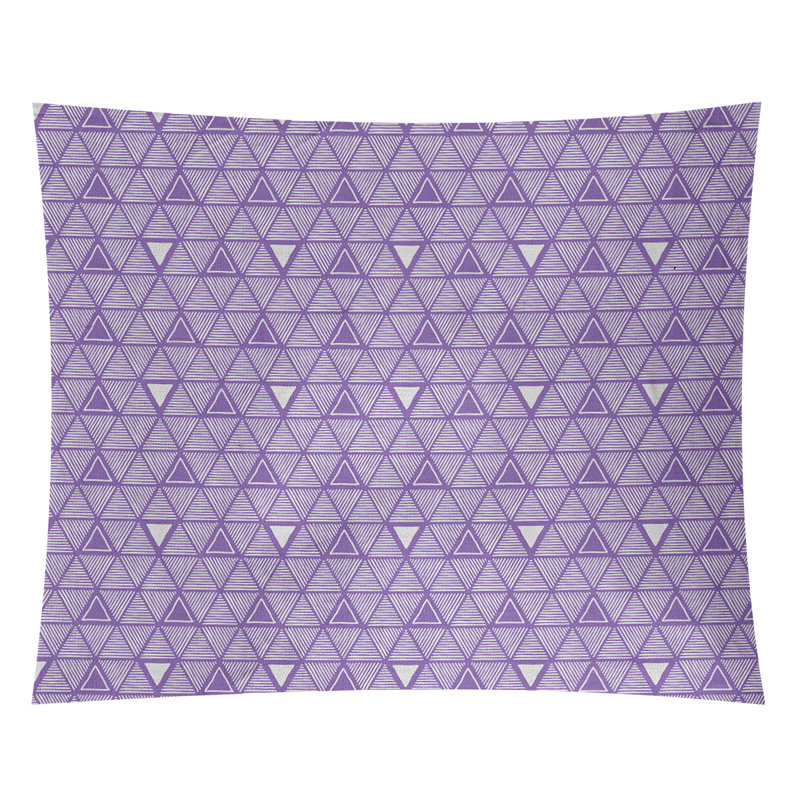 Tapisserie, H 27,5 po x l 37,5 po, Mauve/blanc