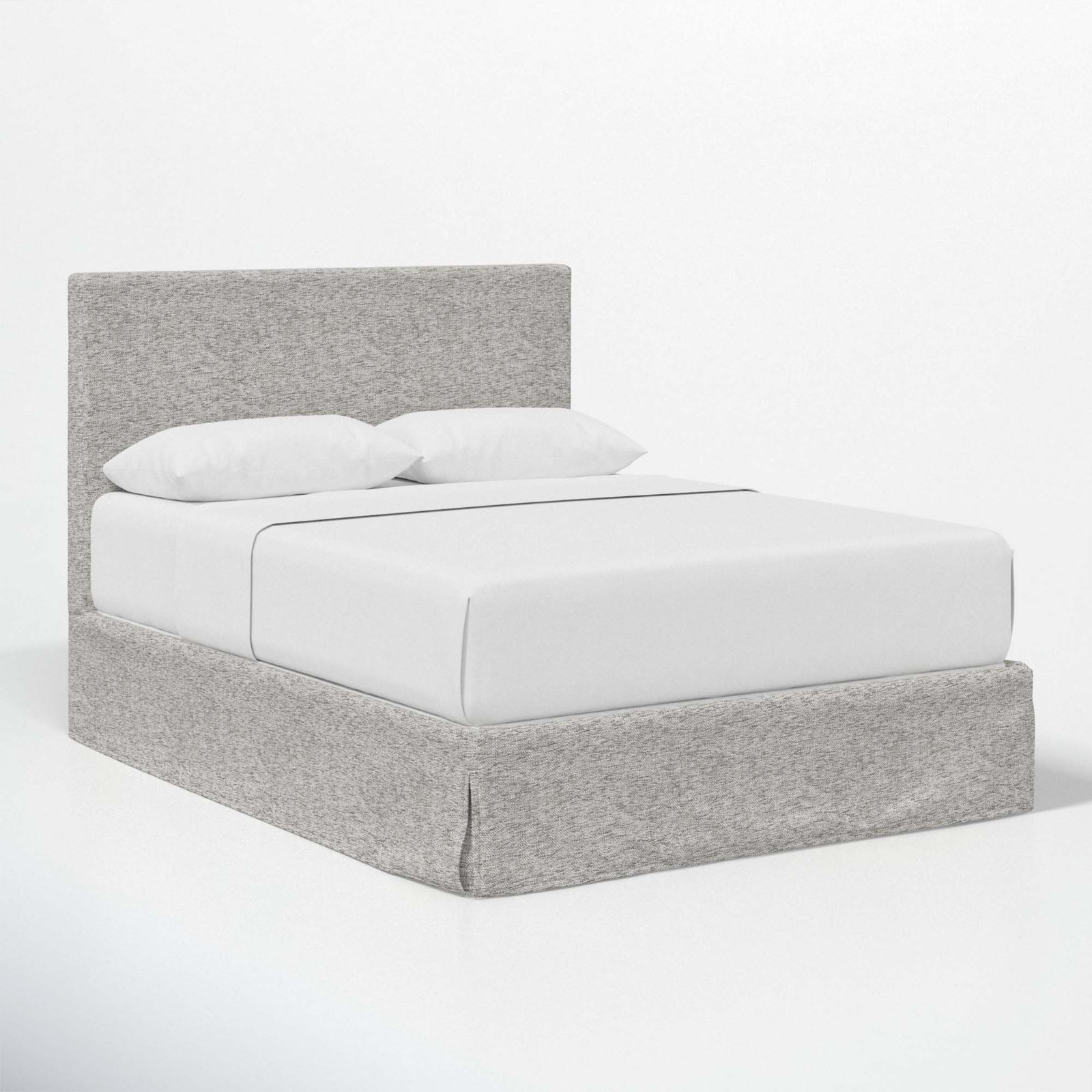 Verona Upholstered Slipcover Bed, Full, Milsap Spray Sustain® Tweed