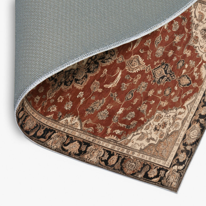 Tapis d'intérieur et d'extérieur brun Persian, Rectangulaire 2 pi x 3 pi