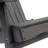 Outdoor Foldable Seat - Dark Gray Wood, Rustic Style Chair Gray, Made Of Wood With Option-110929847