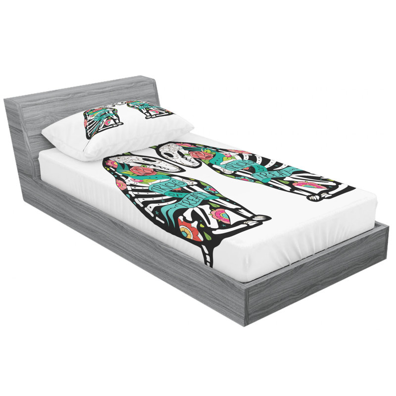 Microfiber Sheet Set, Twin Sheet Set with Fitted Sheet