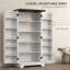 Armoire de cuisine avec tablettes réglables blanc