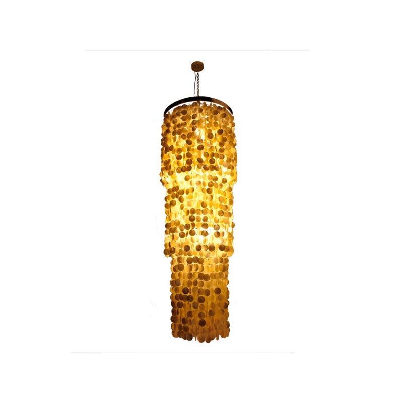 Bette 3 - Light Dimmable Tiered Chandelier, Light Brown/Silver