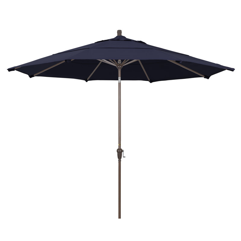 Parasol de marché 11 pi Austan, Bleu marine-oléfine