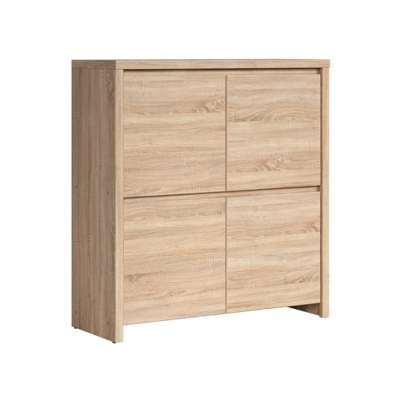 4 - Door Rectangle Accent Cabinet, Oak Sonoma