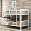 Lit simple superposé au-dessus blanc avec - Fabrication. Améliore le décor de la chambre à coucher. L 80,59 po x l 42,44 po et H 59,87 po