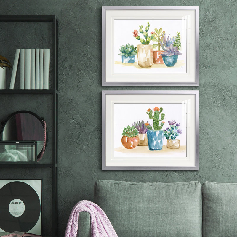 Reproduction de photo sur toile, Papier avec cadre argenté, Blanc mat