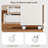 Modern 4-Drawer Dresser Cabinet with Glass Top Jewelry Display, Rolling Storage Unit with Lockable Casters for Bedroom or Living Room-1480863911