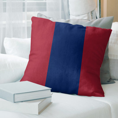 Montreal Hockey Linen Striped Pillow