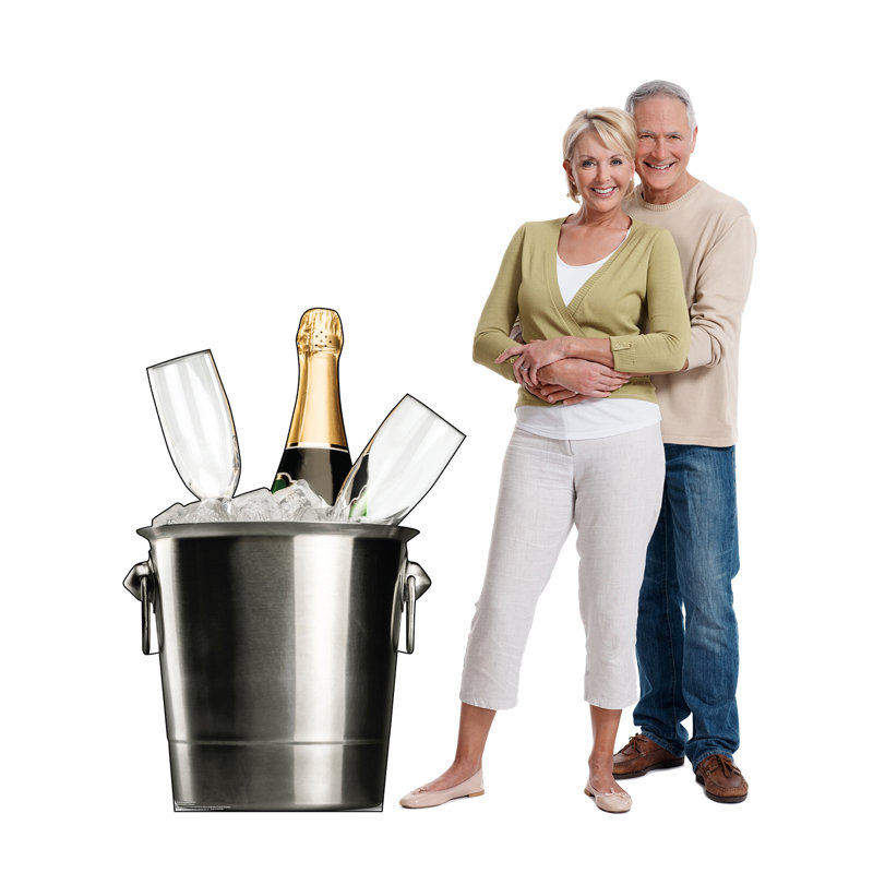 Accroche en carton à seau à champagne