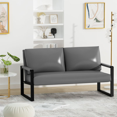 Yaret 45.6'' Faux Leather Loveseat