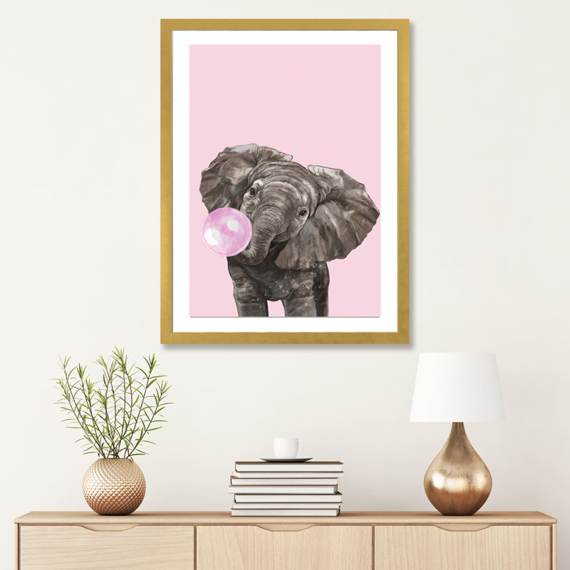Animals, Gold Framed Paper, 32" H x 24" W x 1" D