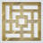 Monessen Decorative Fretwork Acrylic Wall Panels, Extra Small, 7 3/8"W x 7 3/8"H x 1/8"T, Gold Mirror-1124085041-1124085042