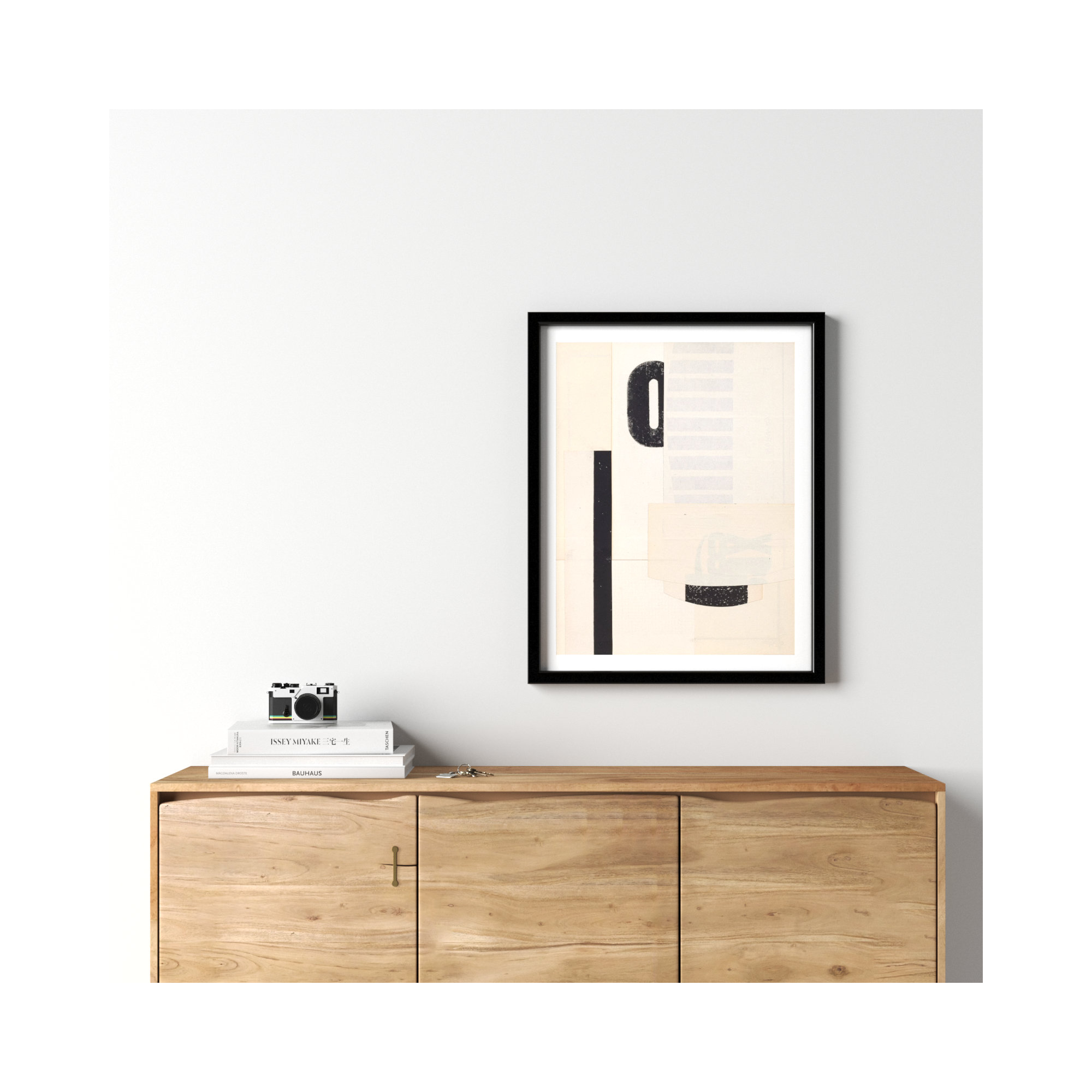Hidden Keys by Sarah Short, Black, 30" H x 24" W x 1.25" D