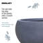 Concrete Effect Bowl Planter, Frostproof Outdoor Plant Pot, Garden Planter with Drainage Holes, Bonsai Pot, Alpine Shallow Planter-794999278-794999277