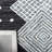 Forbis Hand Tufted Wool/Cotton Southwestern Rug in Charcoal/Ivory-326913391