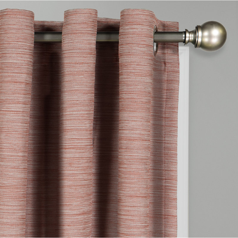 Spice Blackout Grommet Polyester Window Panel Pair