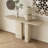 Beige Sintered Stone Free form Console Table