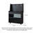 35.5-inch Solid Carbonized Ash Wood Pantry Cabinet
