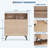 Fluted Storage Cabinet Set of 2, Sideboard Buffet Cabinet with Storage & Adjustable Shelves for Living Room, Kitchen-236731765