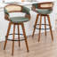 Swivel Upholstered Counter Stool-463091666-463091669