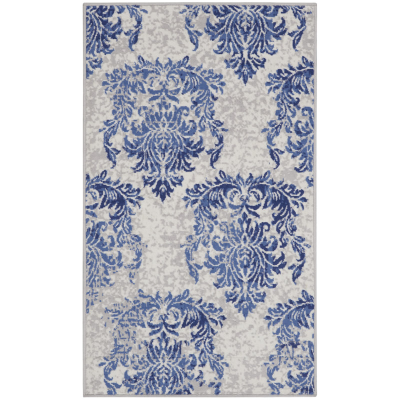 Godliman Floral Indoor Rug, Rectangle 3' x 5'