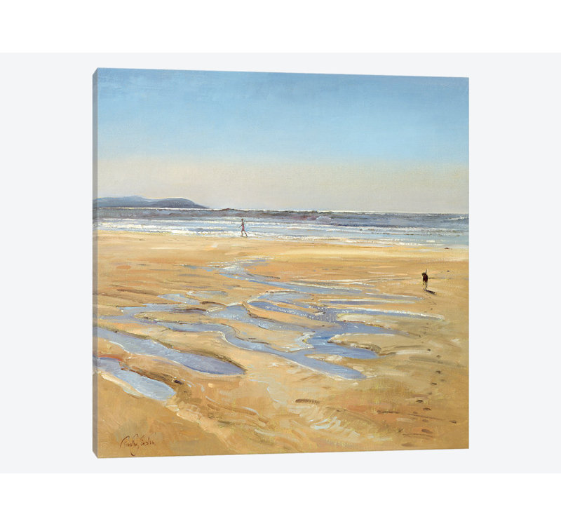 « beach poussettes », impression sur toile, H 26 po x l 26 po x P 1,5 po, Pas de tapis, Toile tendue